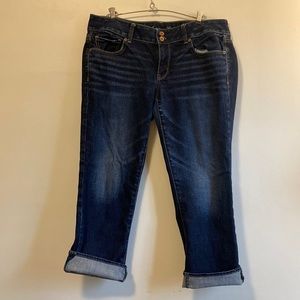 AMERICAN EAGLE Artist Bootcut CROPPED Jeans 14